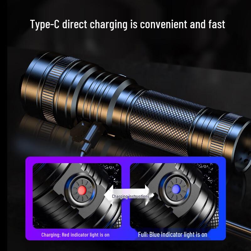 Shenhuo USB Rechargeable LED Flashlight
