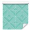 Geometric Rhombus Wallpaper Mint and Teal for Living Room and Bedroom 50x1000