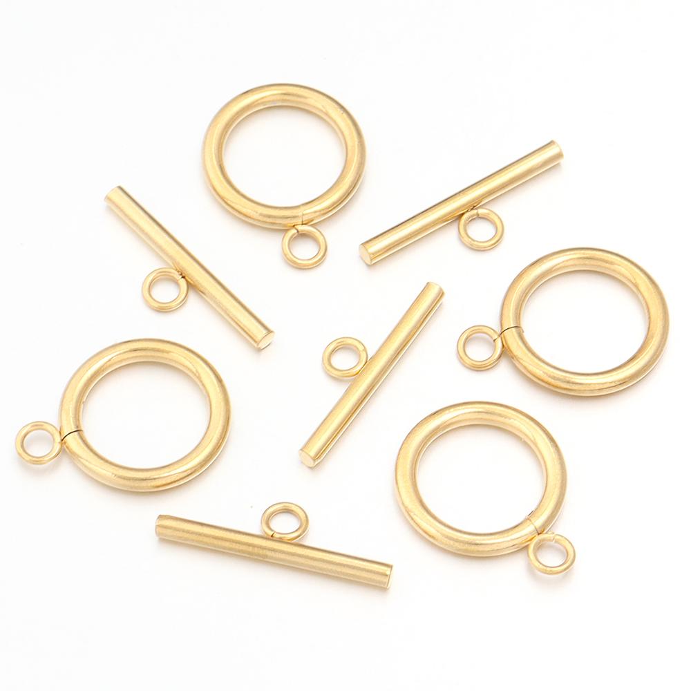 4-5Sets/Lot  Metal OT Clasps Connectors For Bracelet Necklace DIY Toggle Clasps Buckle Jewelry Making Supplies Connectors