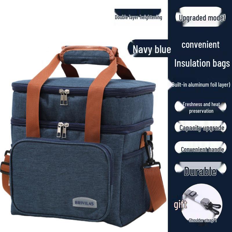 Geantă de mână izolată cu strat dublu pentru picnic în aer liber