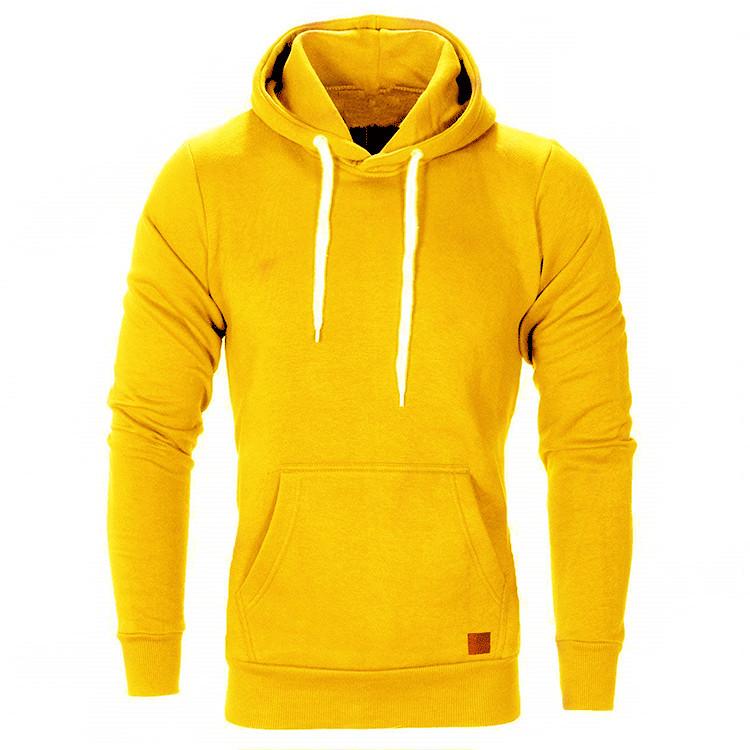 Men's and Women's Plus Size Autumn/Winter Solid Color Casual Hoodie Set