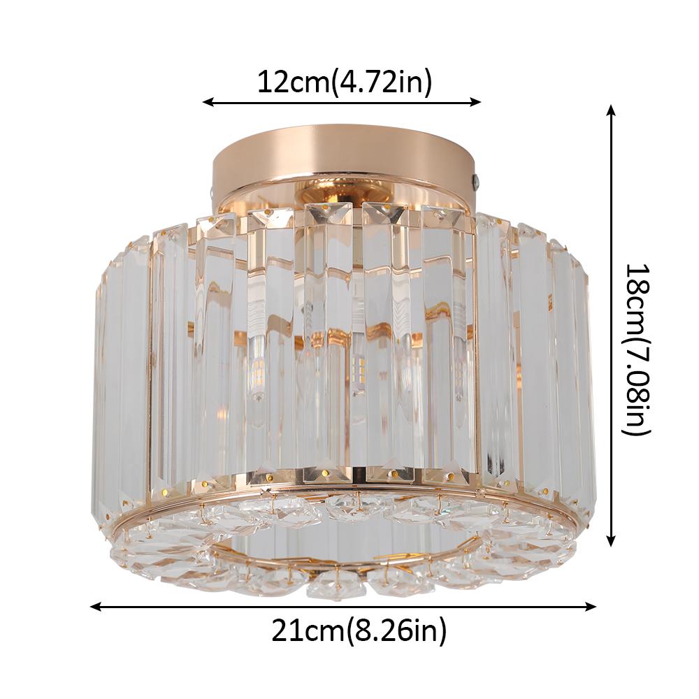German Warehouse Low MOQ Modern Iron Fixtures Round Crystal Chandeliers Ceiling Lights for Home Office