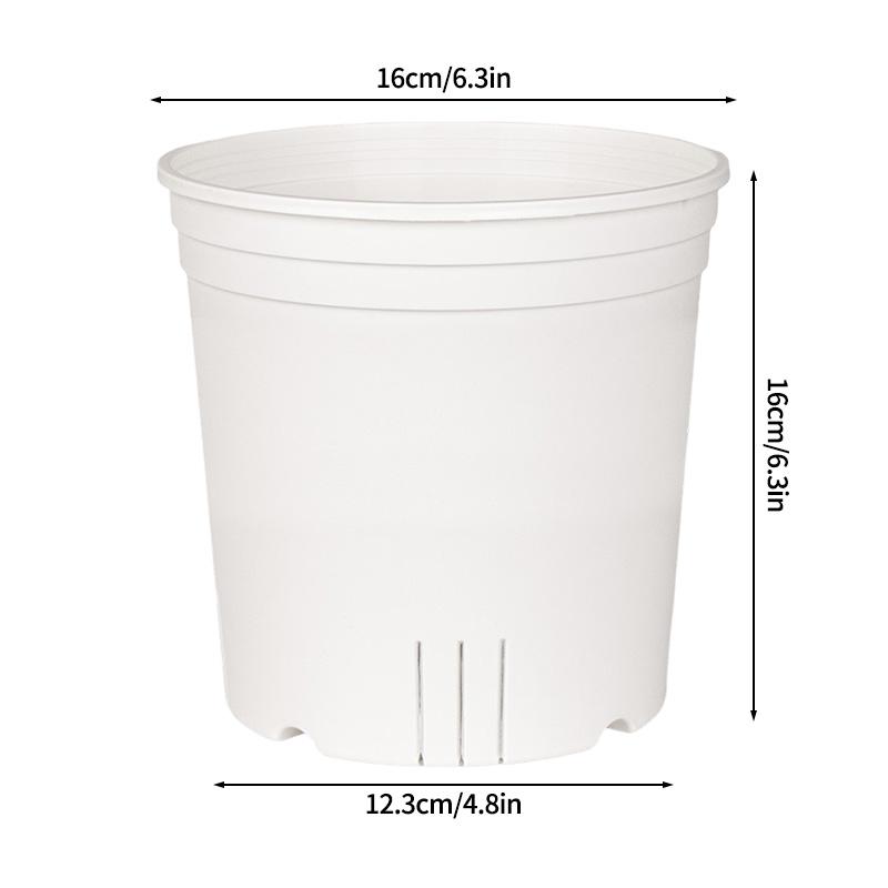 Transparent Gallon Flowerpot Plastic Planters Household Balcony Potted Plant Pot Root Control Breathable Seedling Nursery Pot