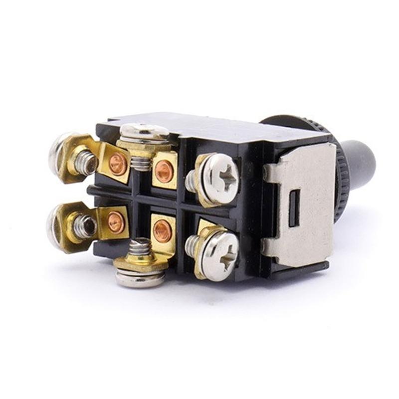 HY29D 3 Way Toggle Switches with 6 Pin Multiple Use PVC 6 Pin Button Switches for Residential Electrical Installations