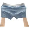 Fenteng Men's Underwear, 7A Antibacterial, 3-Pack, Pure Cotton Printed Breathable Mid-Rise Boxer Briefs