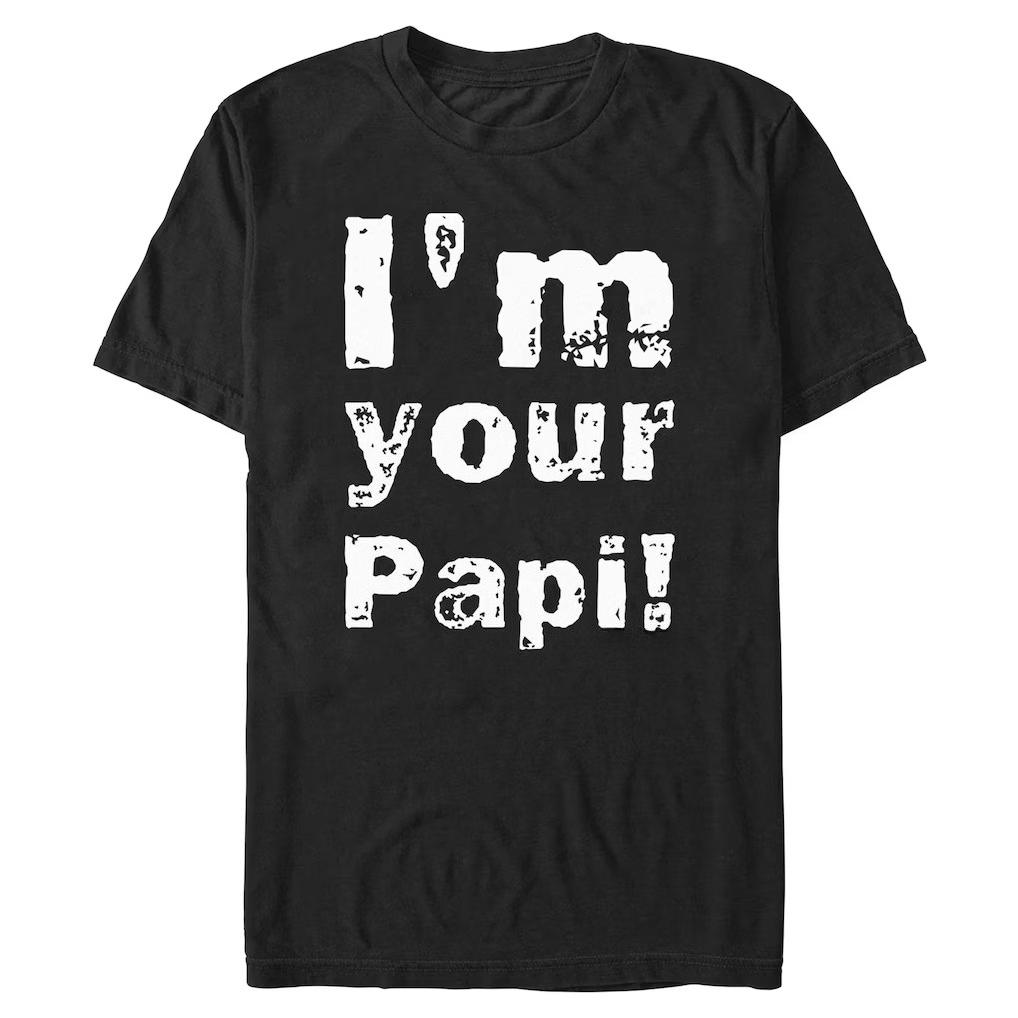 Eddie Guerrero 100cotton Unisexs shirt oversized Im Your Papi graphics shirt summer New Womens Y2k hot sale Oneck retro Tshirt M