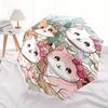 1pc Cartoon Cute Four Kittens Automatic Opening and Closing Folding - A Good Choice for Gifts, Fashionable and Convenient Umbrella With Cute Cart