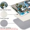 Christmas Blue Hat Dwarf, Snowman, Carpet Home Decoration, Entry Door, Bathroom Anti-Slip And Super-Absorbent Floor Mat