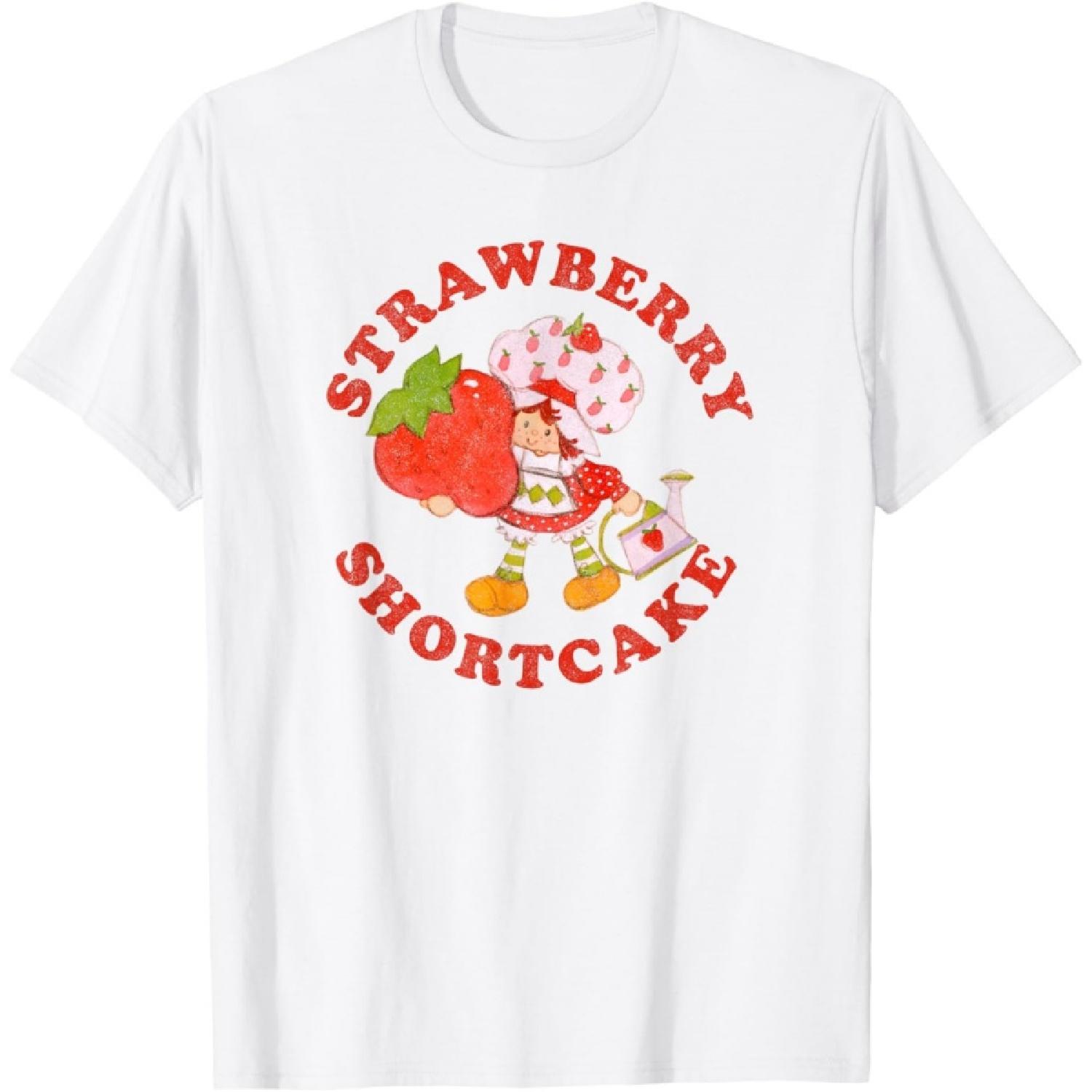 Футболка с логотипом Strawberry Shortcake Berry Sweet Vintage Bold XXXXXL белый
