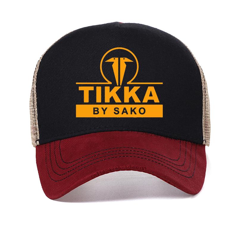 Tikka By Sako Finland Firearms Baseball Caps Men Cool Mesh Tikka Hats Unisex Adjustable Snapback hat Casquette Adjustable красный