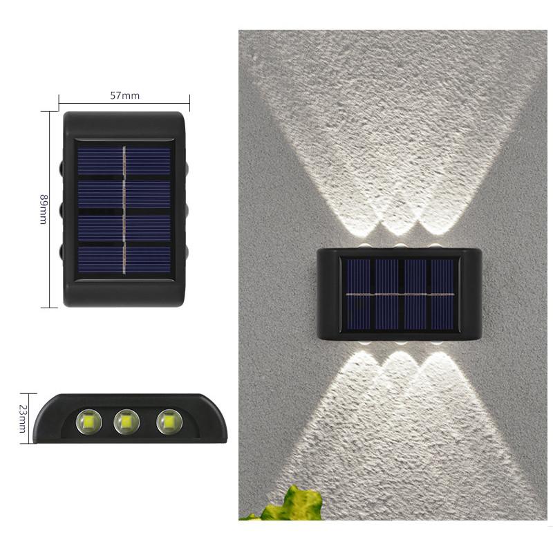 Solar Wall Lamp Outdoor Luminous Lighting Garden Fence Decoration Sunlight Light