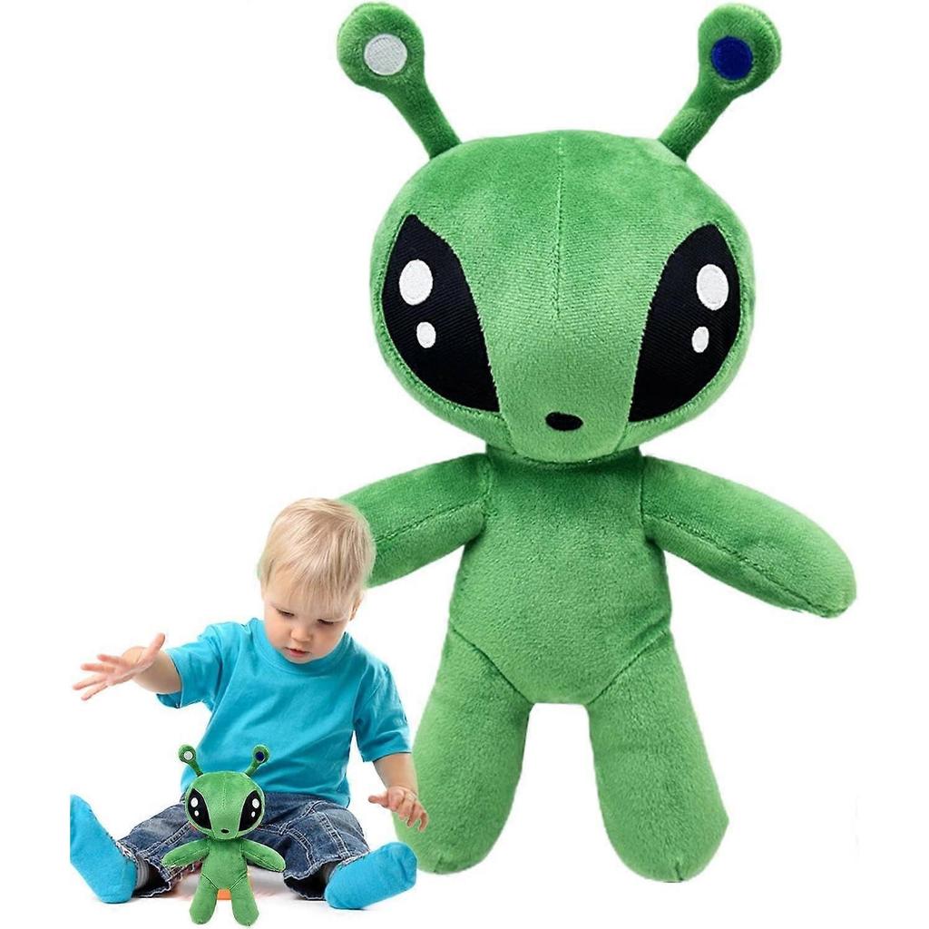 Zelený mimozemský plyšák 34 cm Mimozemská plyšová figurka, Kreslená mimozemská plyšová panenka, Plyšové polštáře s mimozemšťany, Měkký mimozemský plyš jako dárek pro děti