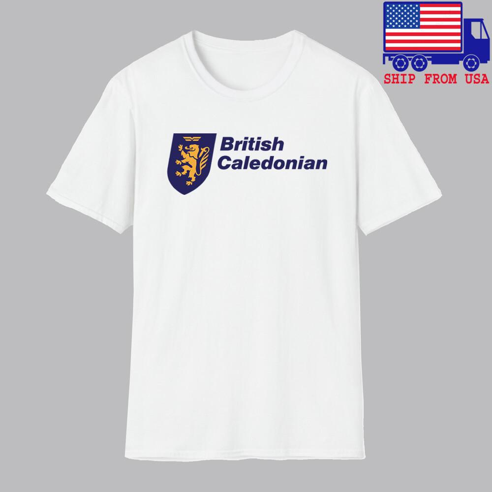 British Caledonian Airlines Airways Men#039;s White  Size S5XL Unisex T-Shirt S