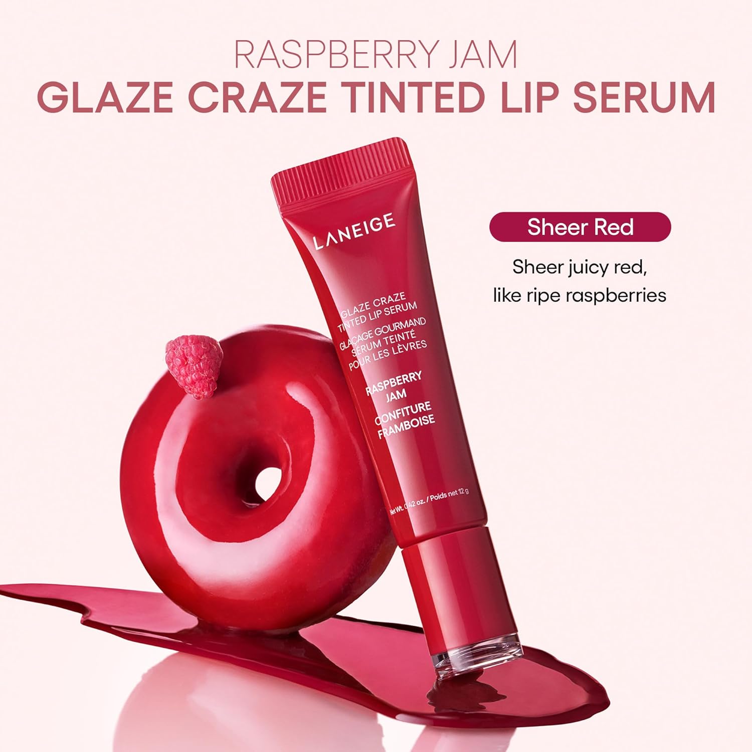 Glaze Craze Tinted Lip Serum Raspberry Jam 12 g / 0.42 oz