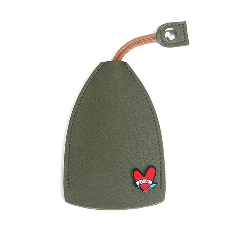 Cute Pu Leather Car Key Case Pull-Out Car Keychain Bag Large-Capacity Personalized Keychain for Women Car Key Cover