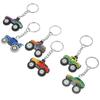 Keychain for Girls Cartoon Vehicle Shape Prevent Key Confusion 6Pcs