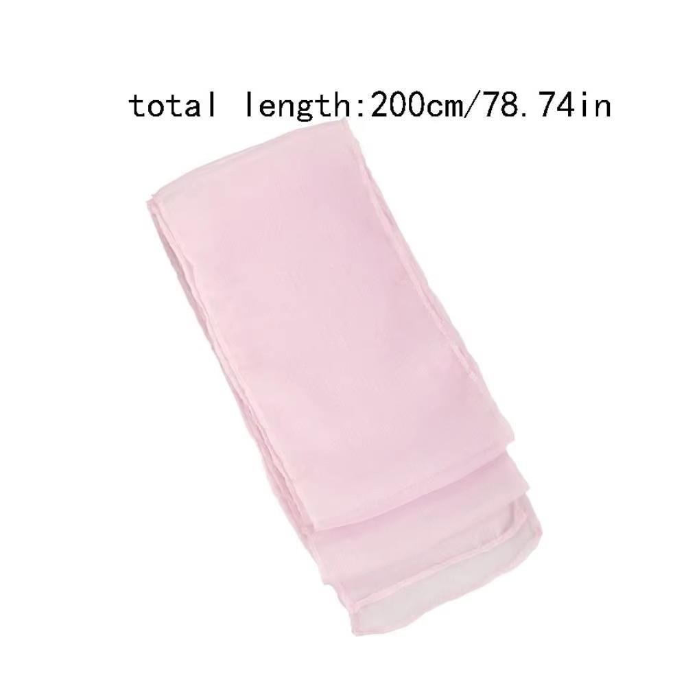Thin Long Silk Scarf Soft Ribbon Neckerchief Elegant Ribbon Scarf For Women