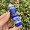 Natural Lapis Lazuli Tower Blue Single Pointed Obelisk Quartz Crystal for Home Decor,  Gift for Christmas