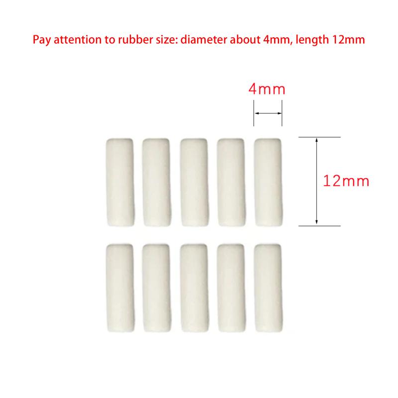 10Pcs School Students Stationery Mini Eraser Mechanical Pencil Portable Replacement Tail Erasers Painting Erase Supplies