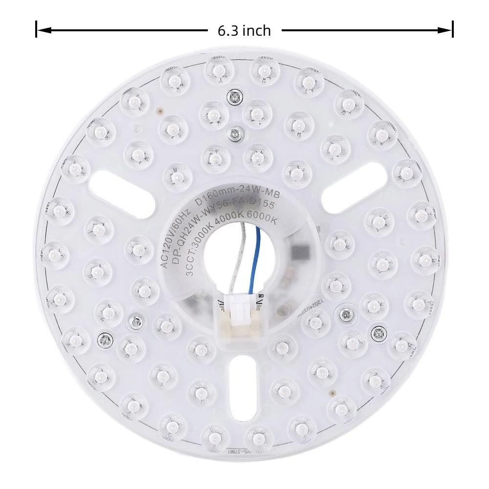 24W LED Deckenventilator Licht-Kit Dimmbares Deckenventilator Licht Ersatzplatine Kronleuchter