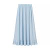 European & American Style Romantic Lace-up Ruffle Top and Long Skirt Set