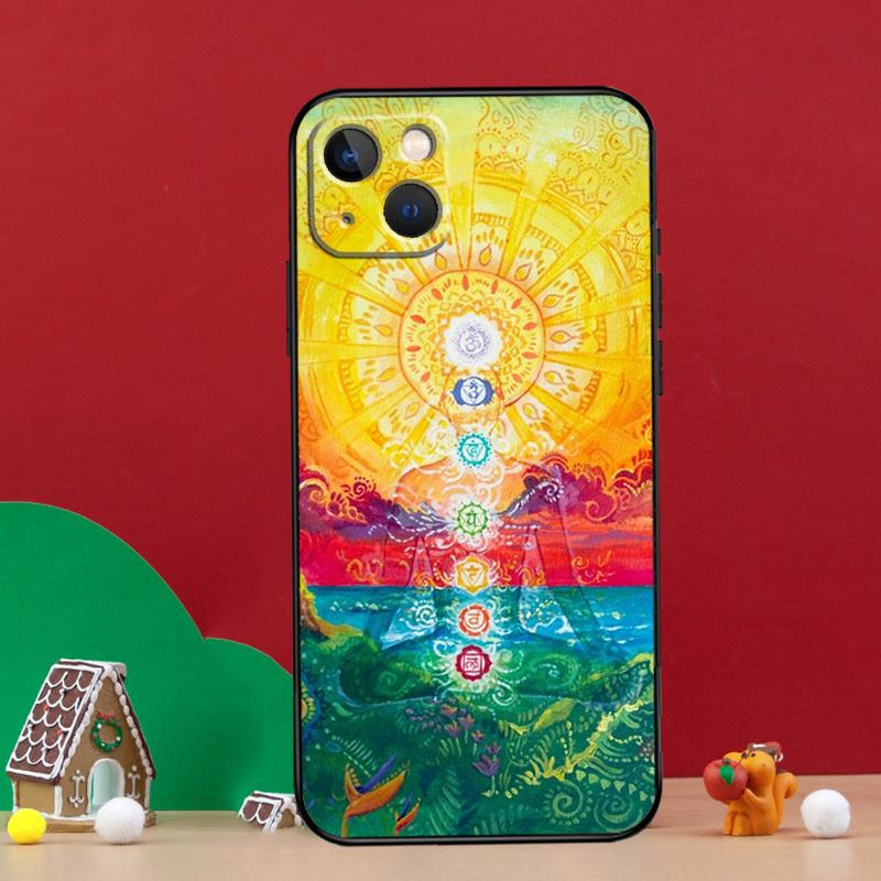 Mandala Chakra Yoga Phone Case For iPhone 16e 11 12 13 14 15 16 Pro Max Mini XS X XR 15 16 Plus Cover Shell