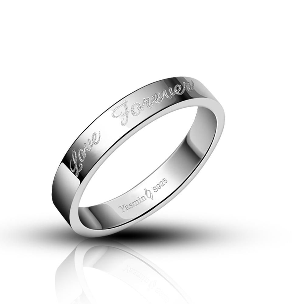 

Парное кольцо, Мужское и женское простое гладкое кольцо, Кольцо с гальваническим покрытием из родиевого золота, Ювелирное изделие-кольцо. 9.5