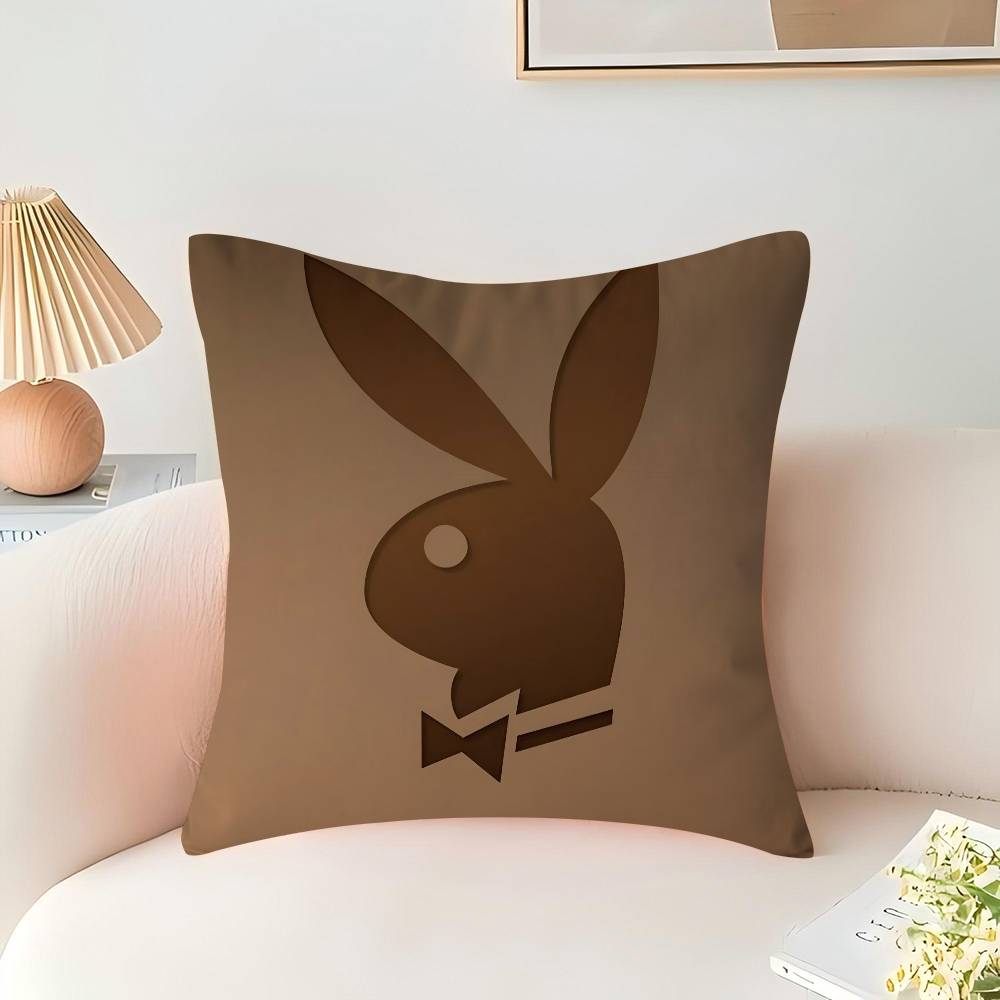

Подушка с ЛОГОТИПОМ P-Playboy Подарки Предметы интерьера для дома и офиса Спальня Диван Чехол для подушки для автомобиля 45x45см 16x16Inch