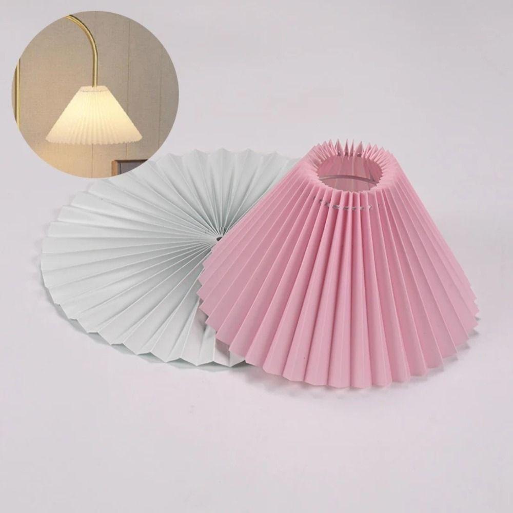 Modern Table Lamp Cover Washable Light Cover Home Decoration Pleated Lampshade  Floor Lamp