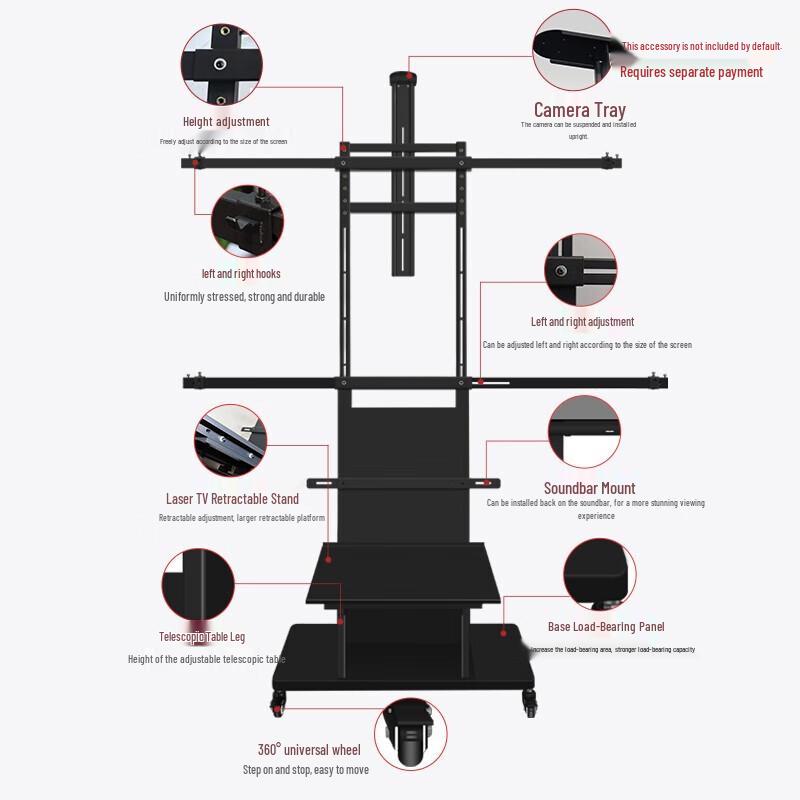 JINGMI Projector Anti-Light Screen Wall/Floor Bracket
