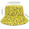 Reversible Bucket Hat Unisex Anti-UV Hip-Hop Street Dance Hat Casual Versatile Outdoor Fisherman Caps Summer Outdoor Sun Caps