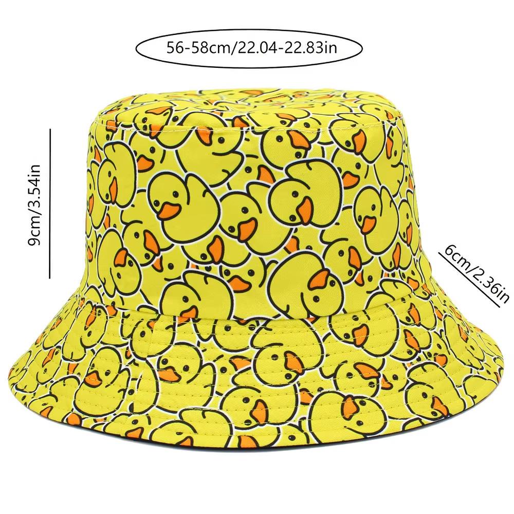 Reversible Bucket Hat Unisex Anti-UV Hip-Hop Street Dance Hat Casual Versatile Outdoor Fisherman Caps Summer Outdoor Sun Caps