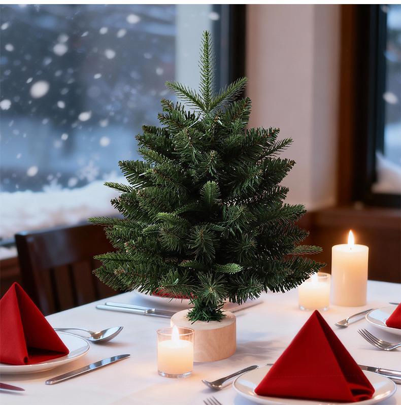 Shengyuan PE/PVC Pointed Christmas Tree Ornament for Desktop or Window Display
