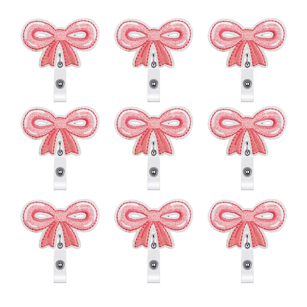 Creative Polyester Bowknot Nurse Clip Multiple Styles Crafting Supplies for Hospital Workers and Team Identification