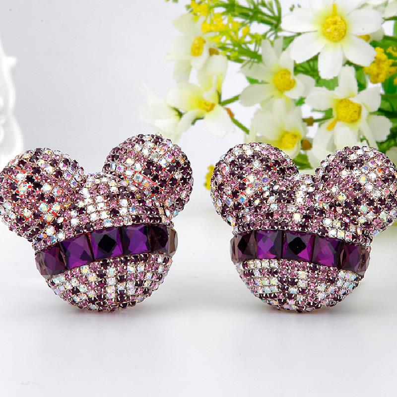Car Perfume Mouse Air Conditioner Mouthpiece Fashion Classic Rhinestones