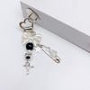 Sweet Bowknot Phone Chain Ornament Heart Beaded Cellphone Pendant Phone Lanyard