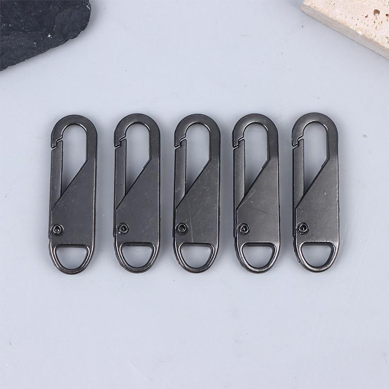 5/10/20Pcs Replacement Zipper Pulls Cord Extender/Zip Metal Pull For Backpacks Jackets Luggage Purses Handbags