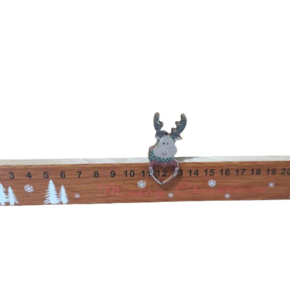 Ornament Christmas Santa Countdown Desk Decoration Festive Slider Calendar Home