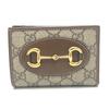 726846 Horsebit 1955 Compact Wallet Mini Wallet GG Supreme Folded Wallet