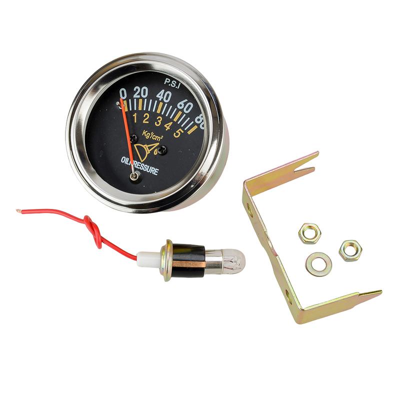 2" 52mm Mechanical Oil Pressure Gauge Meter 0-80 PSI Car Universal 12V