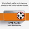 Find X8S Plus Electroplated Leather Case for Oppo Find X8 Pro Ultra Lightweight Anti Drop Color Collision Matte Protective Cover