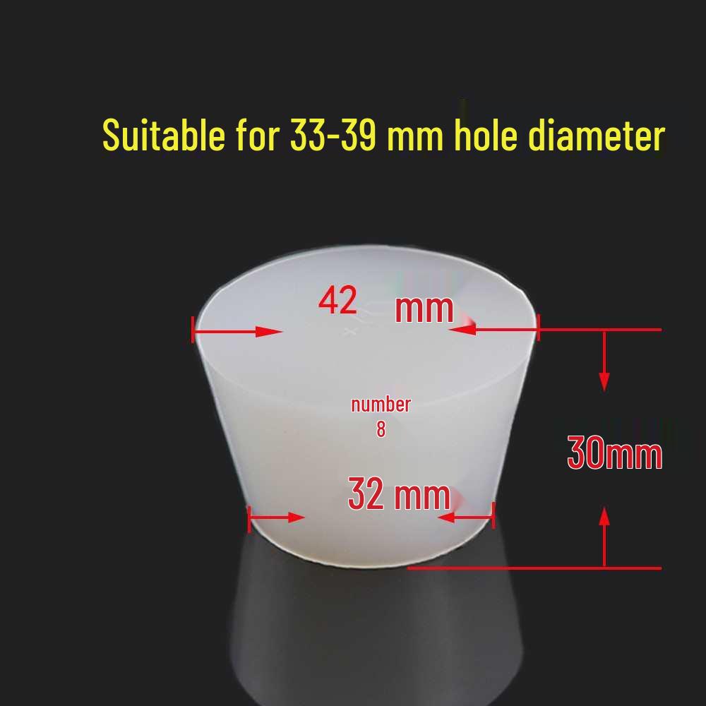 Silicone Rubber Seal Plug for Test Tubes & Drains with Hole