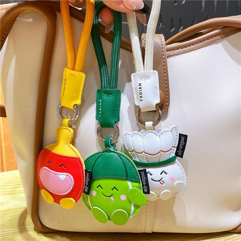 Mini Pu Badminton Keychain Creative Simulation Badminton Key Gifts For Car Bag Pendant Sports Keyring Shuttlecock Key Chain