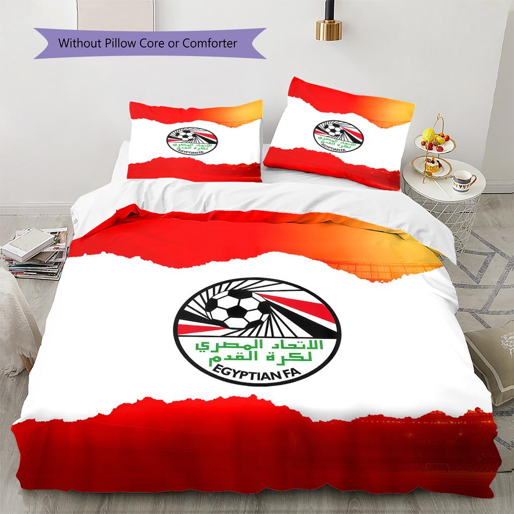 EFA Logo Pattern Bedding Quilt Set  Home Decoration  Gift (1 * duvet cover + 2 * pillowcase  without core)