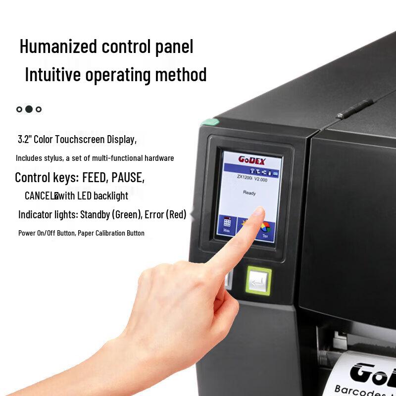 GODEX ZX1300i Industrial Thermal Transfer Label Printer CN plug (adapter included)