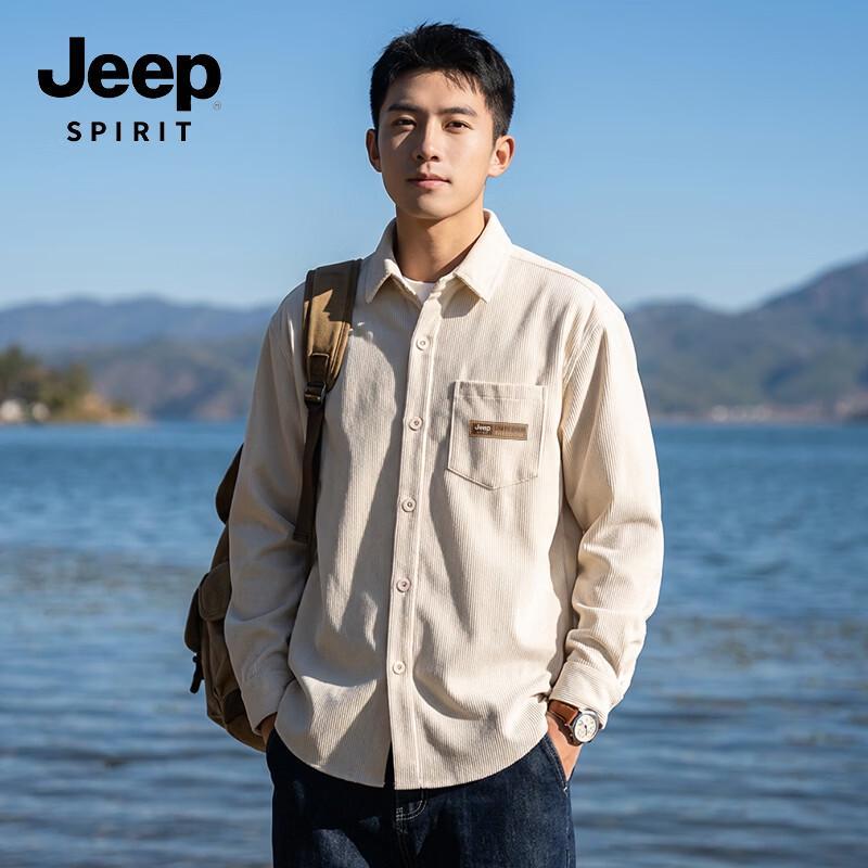 Мужская плотная вельветовая рубашка с длинным рукавом JEEP SPIRIT 3XL