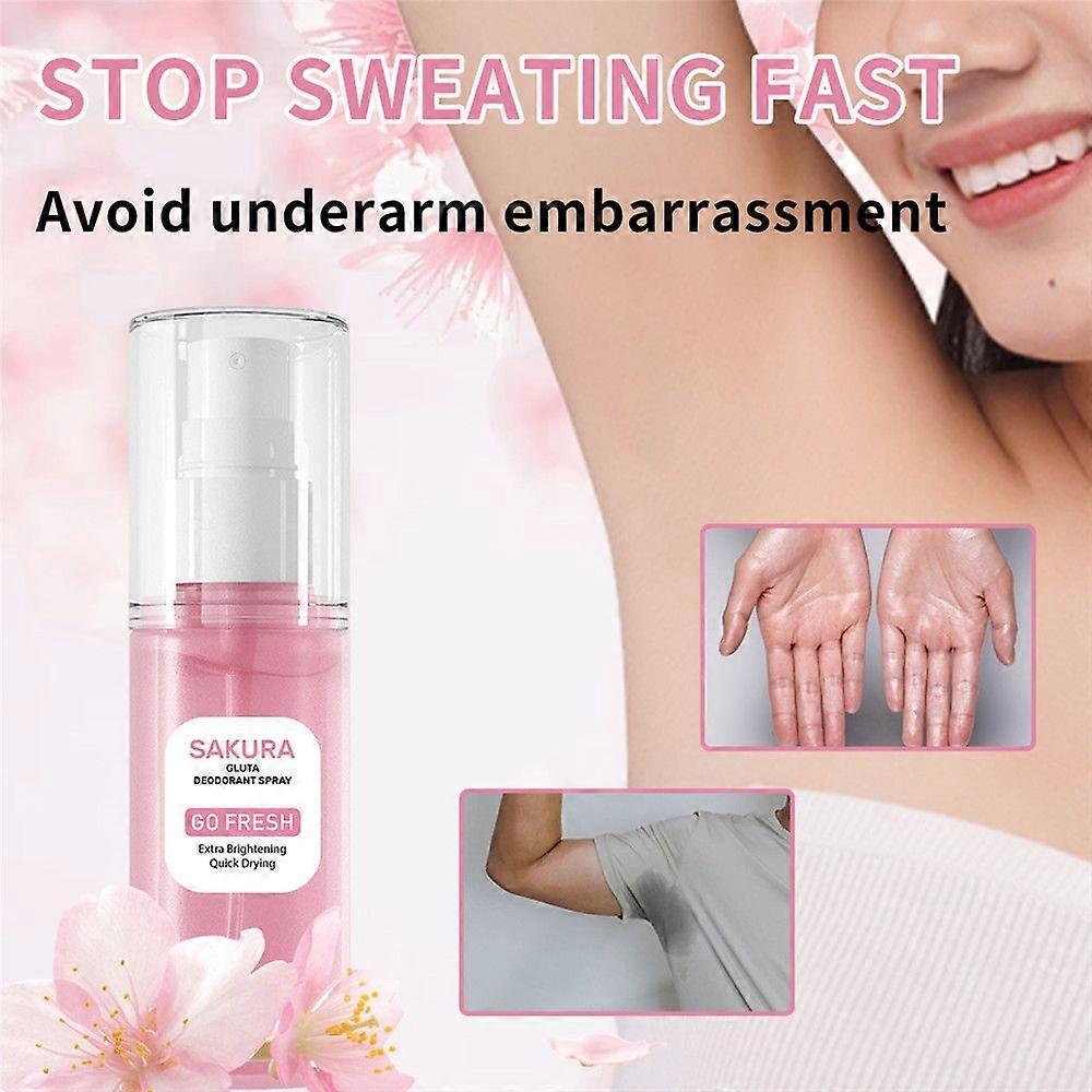 3X Sakura Fragrance Antiperspirant Spray To Remove Underarm Sweat Odor Antiperspirant