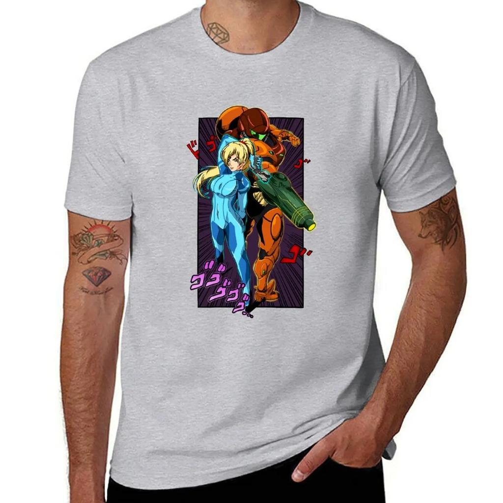 Samus T-Shirt oversized vintage t shirts anime anime figures men clothes