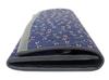 Inden Nagomi Long 7516 Navy Deerskin X Black Red Dragonfly Pattern [Indenya] Wallet, Bundles, Lacquer, Lacquer,