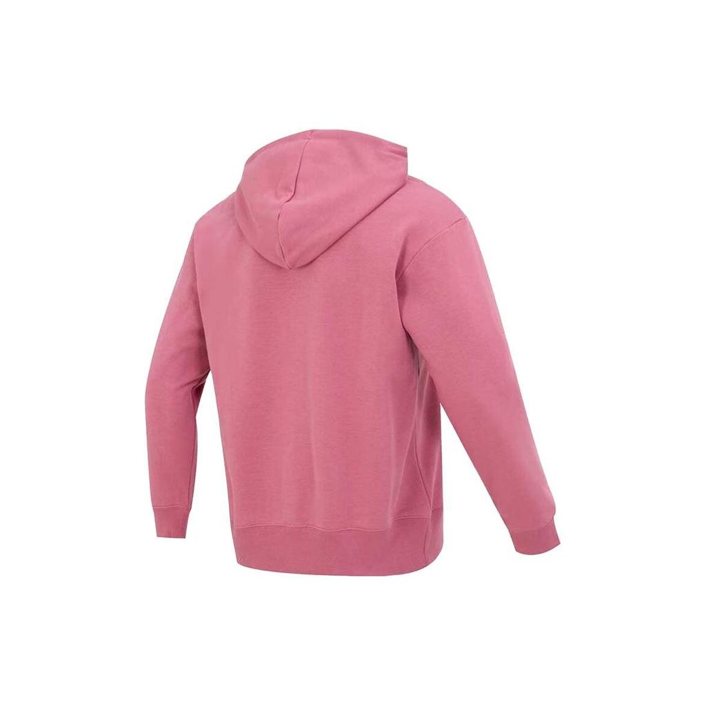 Adidas Solid Color Logo Embroidered Hoodie Men Tops Rose IC9762